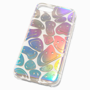 Holographic Happy Face Protective Phone Case - Fits iPhone&reg; 6/7/8 SE,
