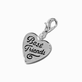 T H E M E x Claire&#39;s Silver-tone Best Friends Heart Charm,