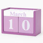 Purple Perpetual Block Calendar,