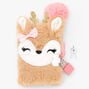 Claire&#39;s Club Ginger the Deer Furry Lock Diary,