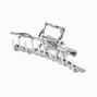 Wavy Silver Medium Hair Claw,