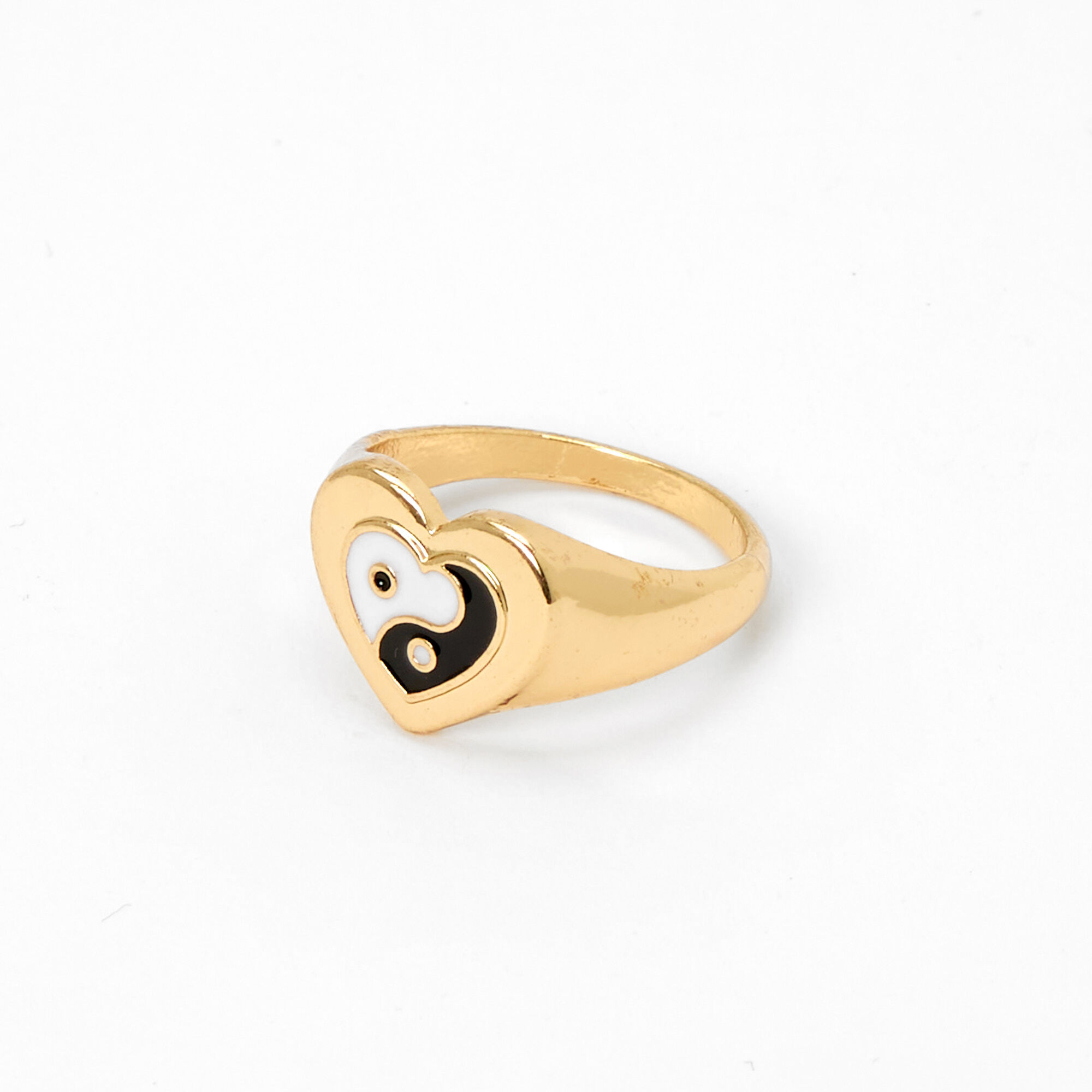 Yin yang heart shop ring