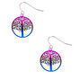 1&quot; Ombre Tree of Life Drop Earrings,