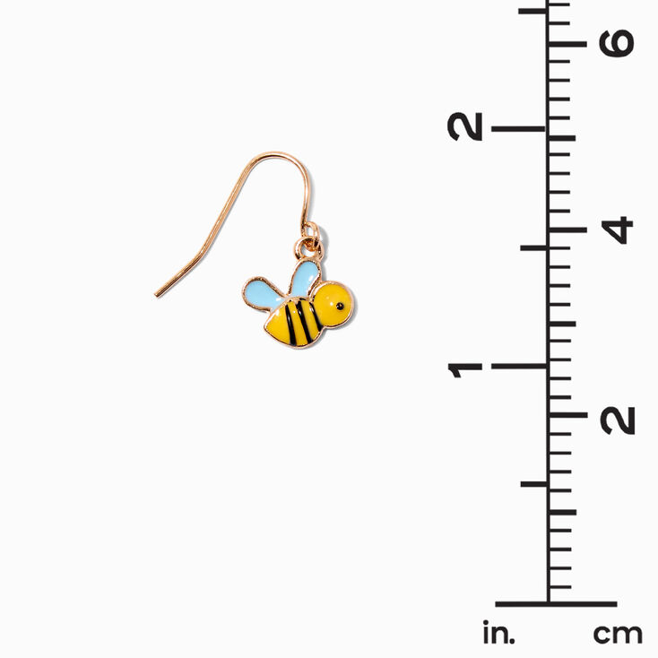 Gold-tone Bumble Bee Mixed Earrings Set - 9 Pack,