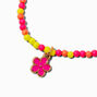 Claire&#39;s Club Flower Seed Bead Stretch Bracelet ,