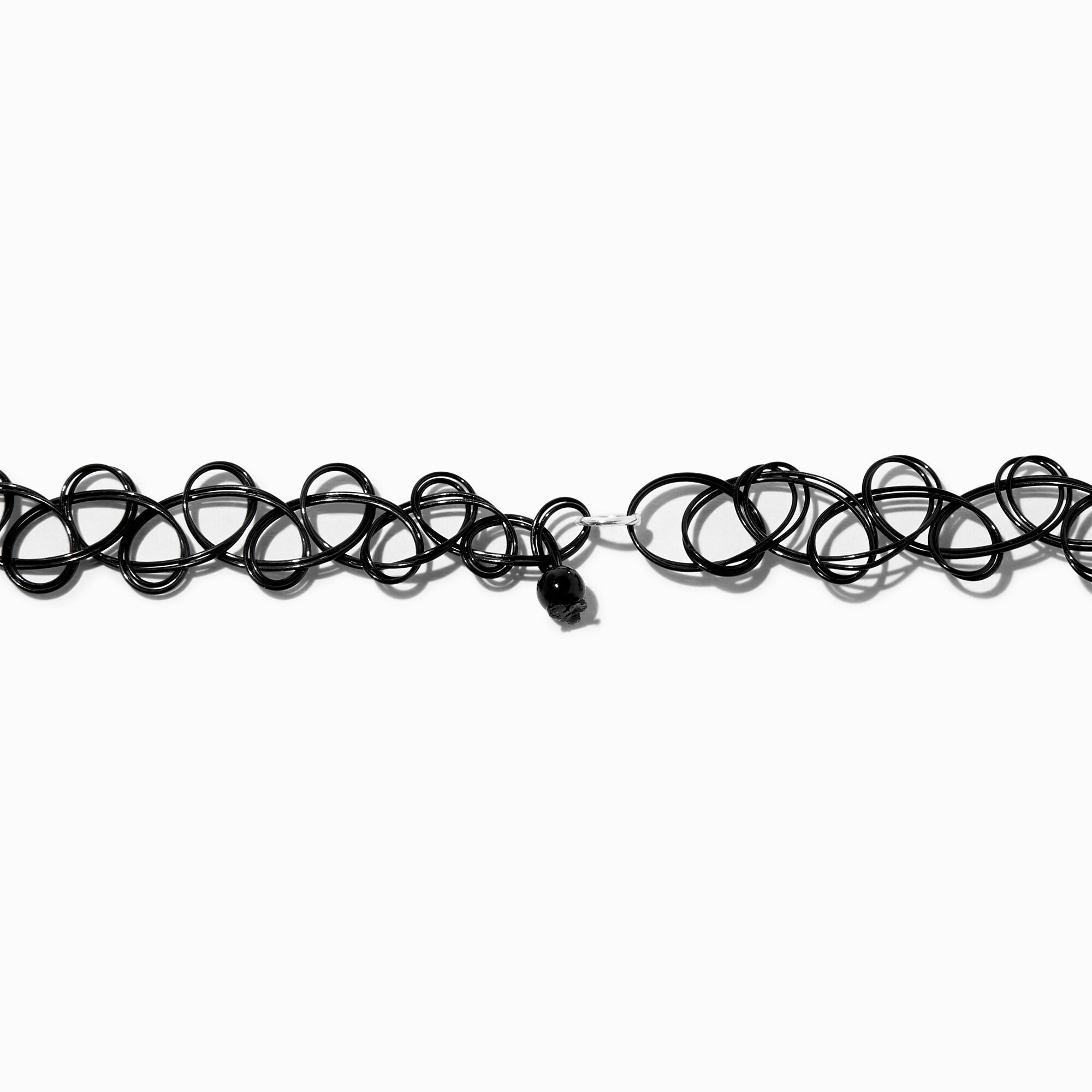 Cottagecore Charms Black Tattoo Choker Necklace,