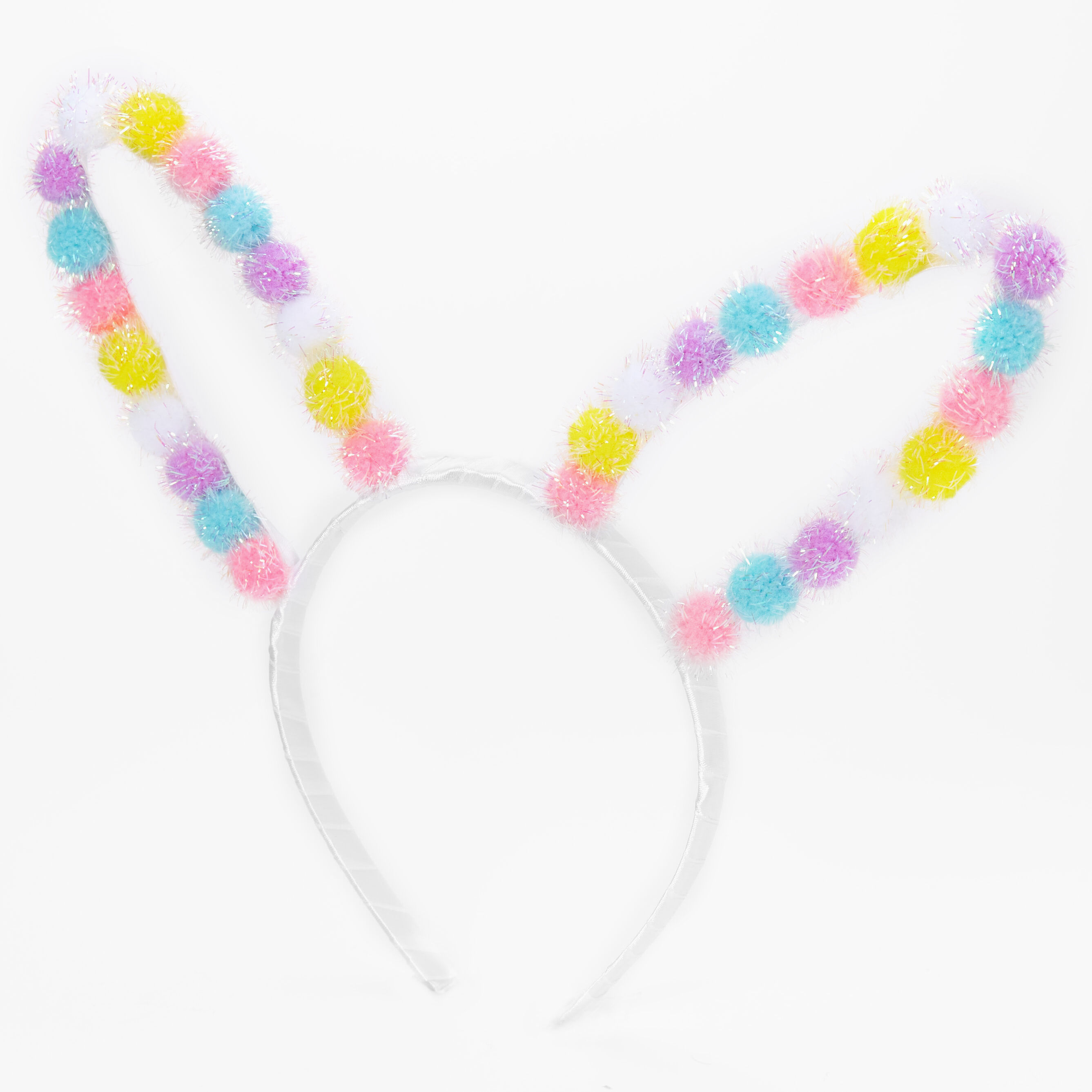 Easter Bunny Ears Pom Pom Headband,
