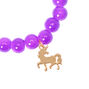 Unicorn Beaded Stretch Bracelet - Purple,