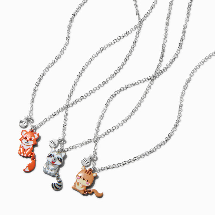 Best Friends Woodland Critters Pendant Necklaces - 3 Pack,