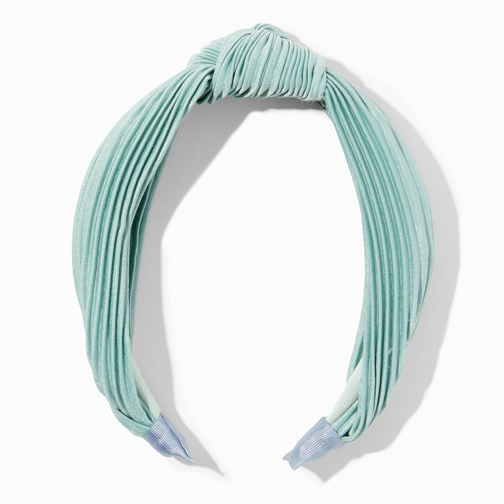 View Claires Sage Pleated Knotted Headband Green information