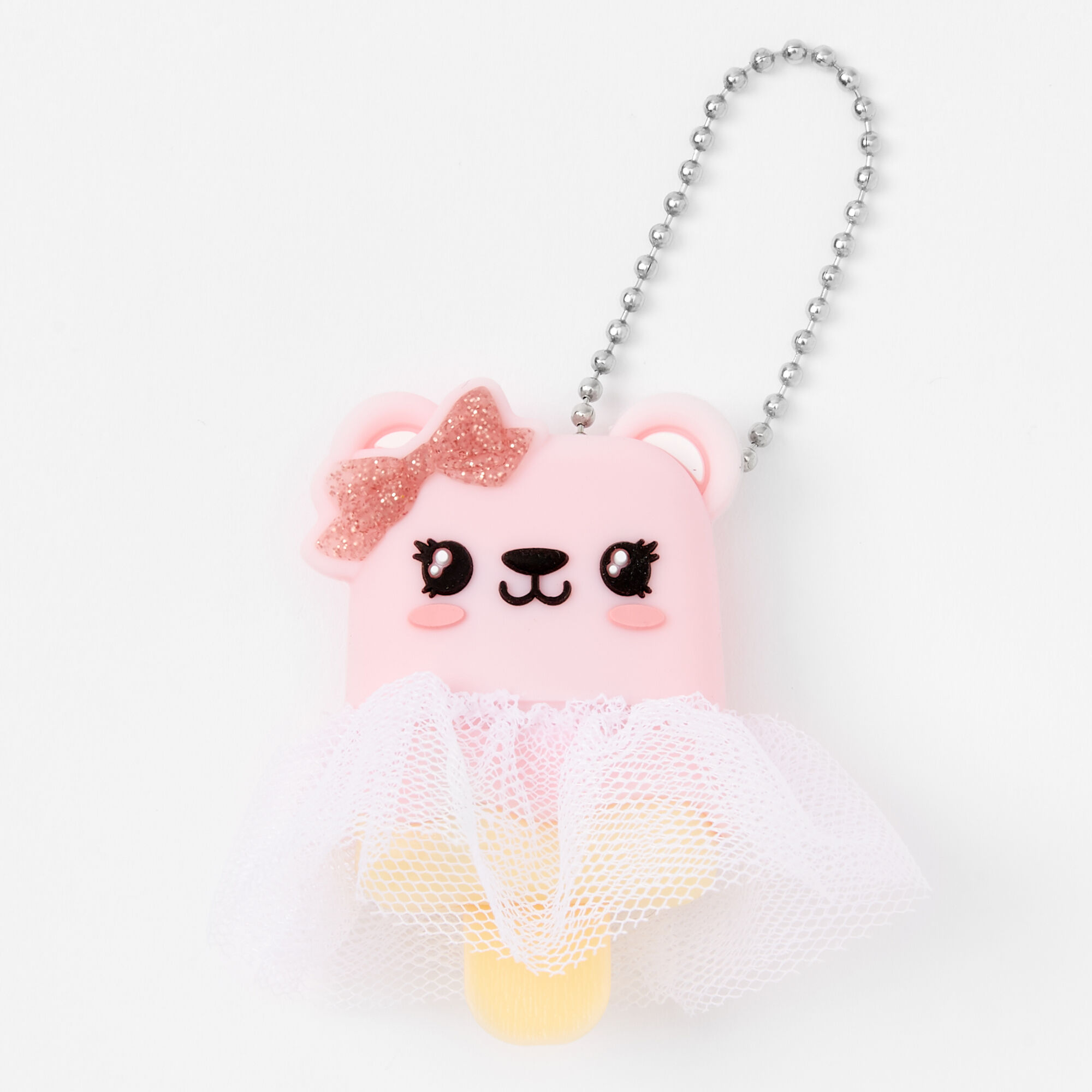 Pucker Pops® Tutu Bear Lip Gloss - Strawberry Cream,