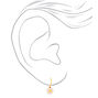 Gold 10MM Daisy Huggie Hoop Earrings,