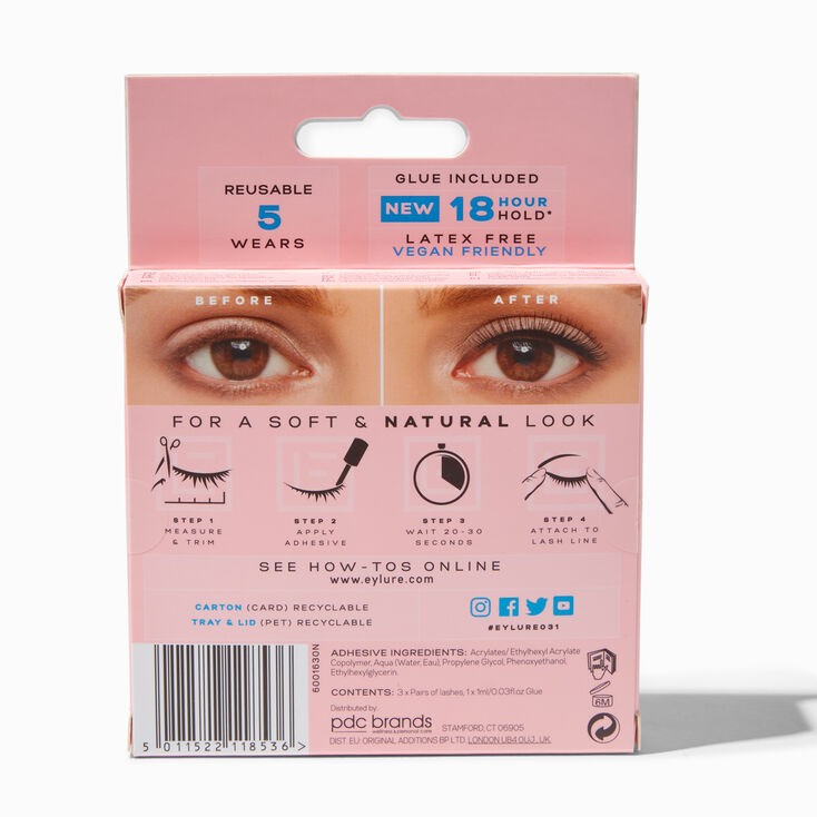 Eylure Naturals No. 031 False Lashes - 3 Pack,