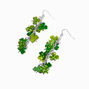 St. Patrick&#39;s Day Shimmering Shamrocks 3&quot; Drop Earrings,