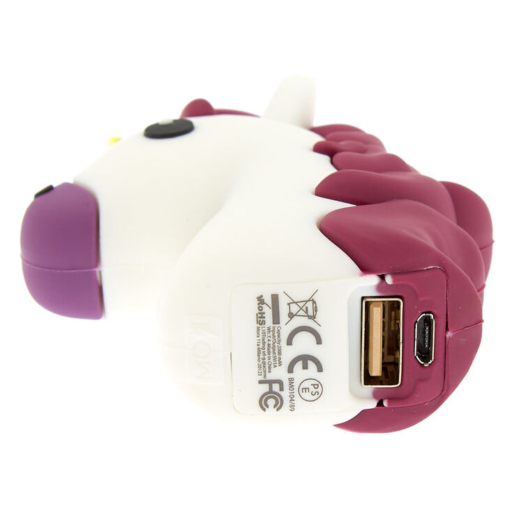 Batterie externe licorne MojiPower&reg; - Blanc,