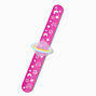 Bracelet enrouleur &eacute;toiles et plan&egrave;te phosphorescents violet,