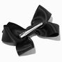Black Satin Hair Bow Clips - 2 Pack,