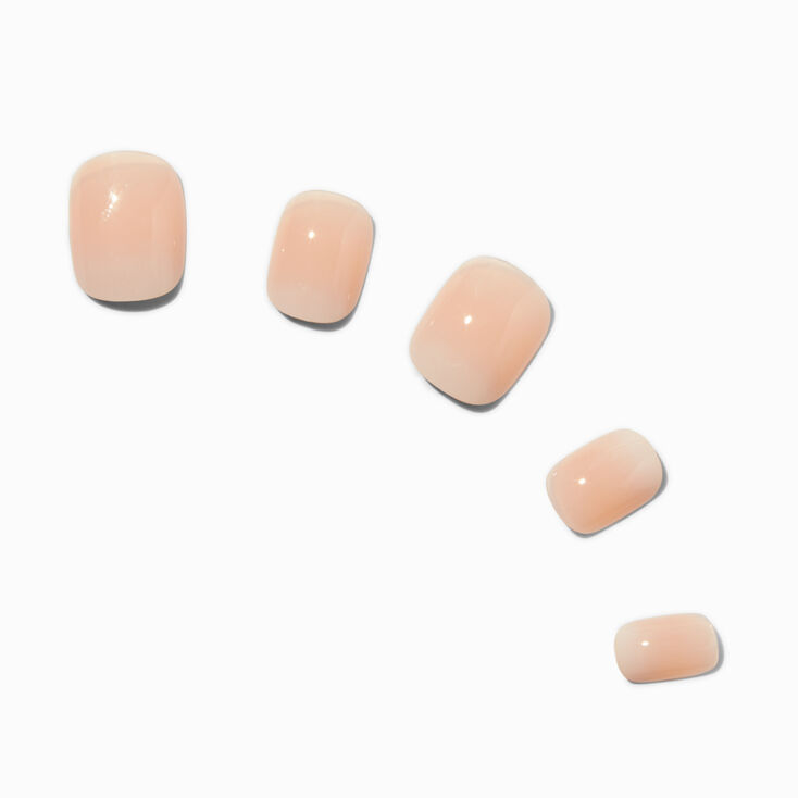 French Tip Ombr&eacute; Squoval Vegan Faux Nail Set - 24 Pack,