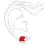 Santa Hat Stud Earrings - Red,
