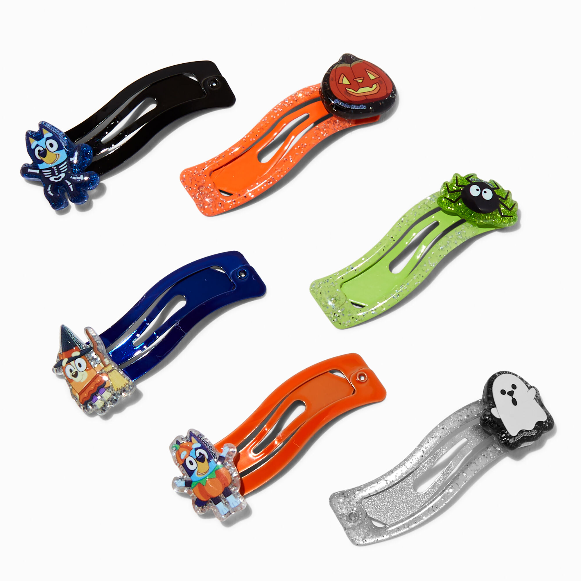 Bluey Halloween Snap Hair Clips - 6 Pack,