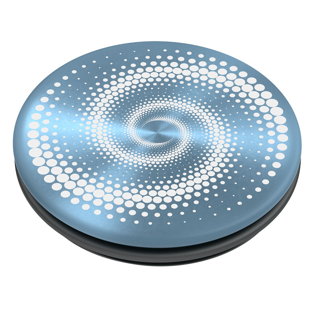 PopSockets Swappable PopGrip - Blue Spiral,