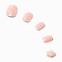3D Nude Bow Coffin Press On Vegan Faux Nail Set - 24 Pack,