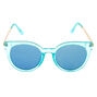 Frosted Mod Sunglasses - Blue,