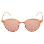 Rose Gold Tinted Mod Sunglasses - Blush,