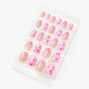 Donut Drizzle Stiletto Vegan Press On Faux Nail Set - 24 Pack,