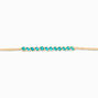 Turquoise Bead Adjustable Cord Wish Bracelet,