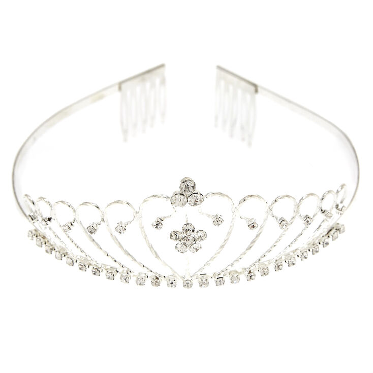 Silver Crystal Tiara | Claire's