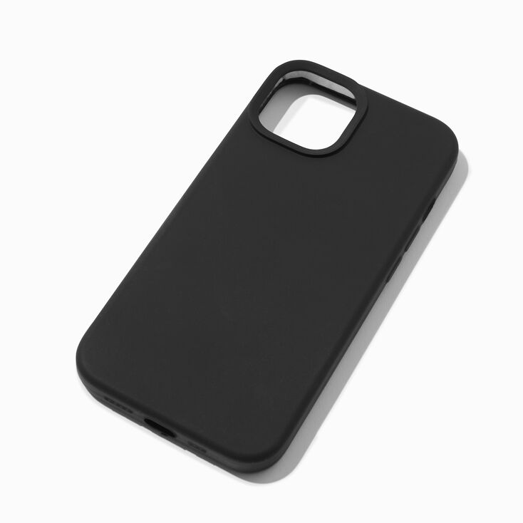 Solid Black Silicone Phone Case - Fits iPhone&reg; 13/14/15,