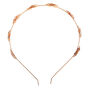 Rose Gold Blush Flowers Headband,