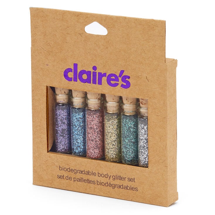 Biodegradable Body Glitter Set - 6 Pack,