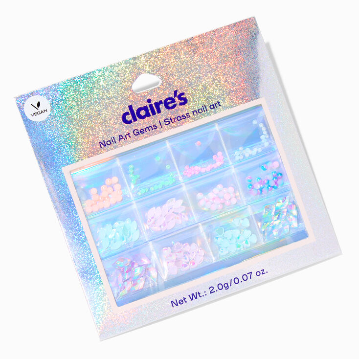 Pastel Opal Vegan Nail Art Gem Pack,