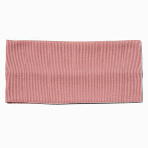 Bandeau plat en jersey rose tendre,