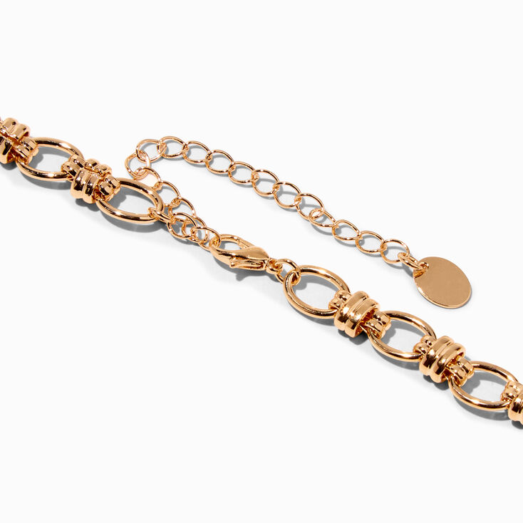 Gold O-Link Chain Necklace,