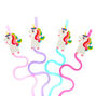 Miss Glitter the Unicorn Reusable Straws - 4 Pack,