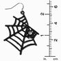 Rhinestone Spider Web 2&quot; Drop Earrings,