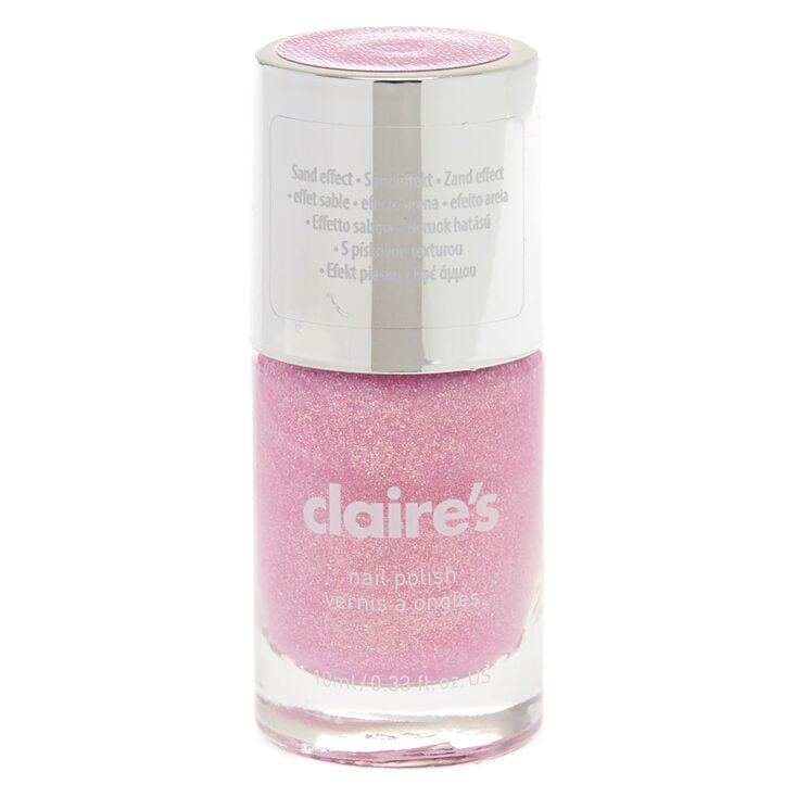 Vernis &agrave; ongles paillet&eacute; effet sable - Rose pastel,