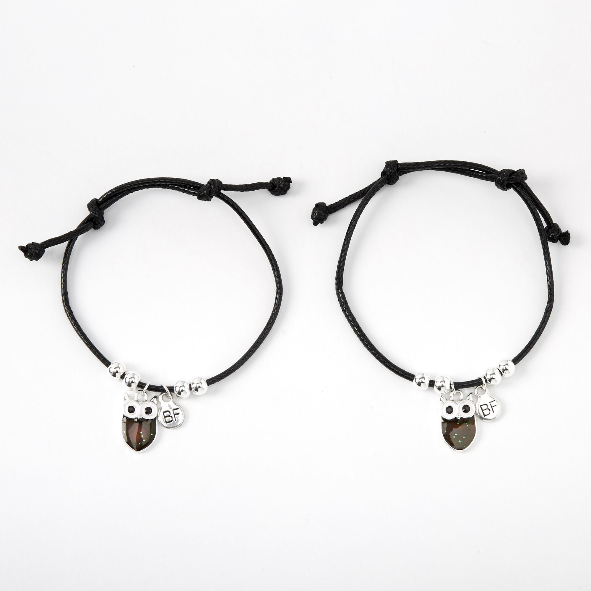 Mood Owl Adjustable Friendship Bracelets 2 Pack Claire S