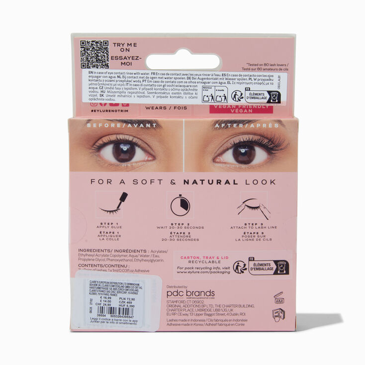 Eylure 3/4 Length False Lashes - No. 008, 3 Pack,