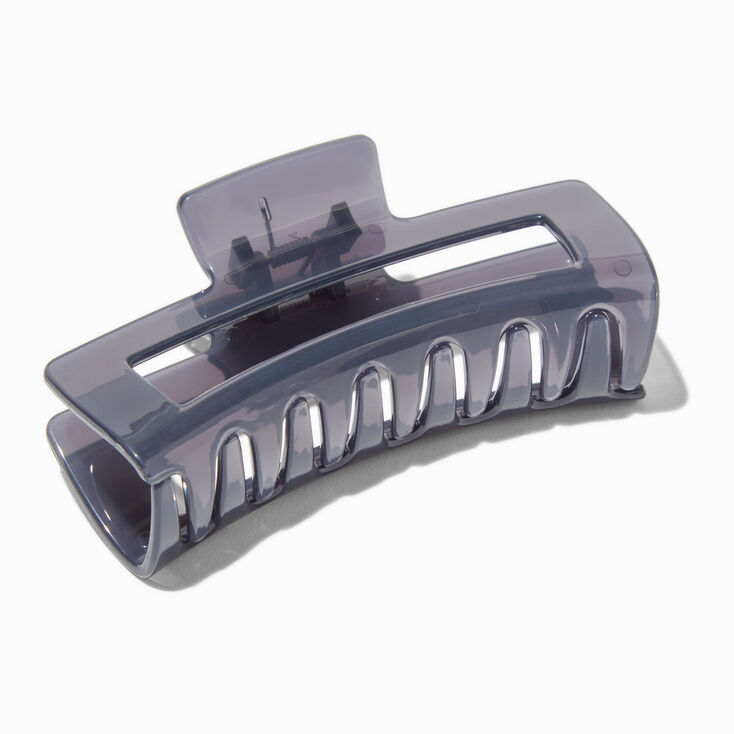 Black Large Rectangular Hair Claw,