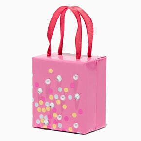 Confetti Design Pink Earring Gift Box,