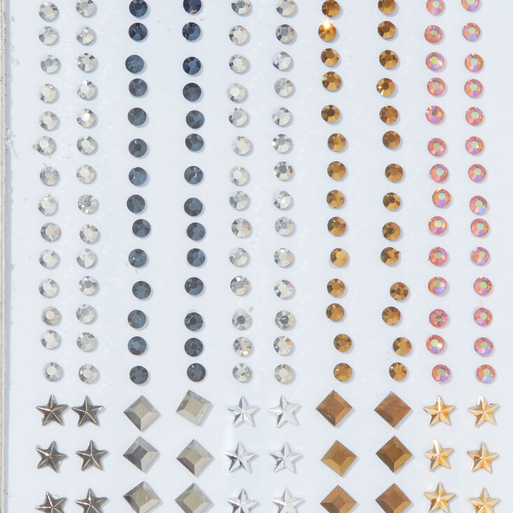Mixed Metal Metallic Shapes Skin Gems Mega Set,