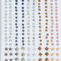Mixed Metal Metallic Shapes Skin Gems Mega Set,