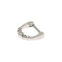 Silver 16G  Graduated Crystal Septum Nose Ring,