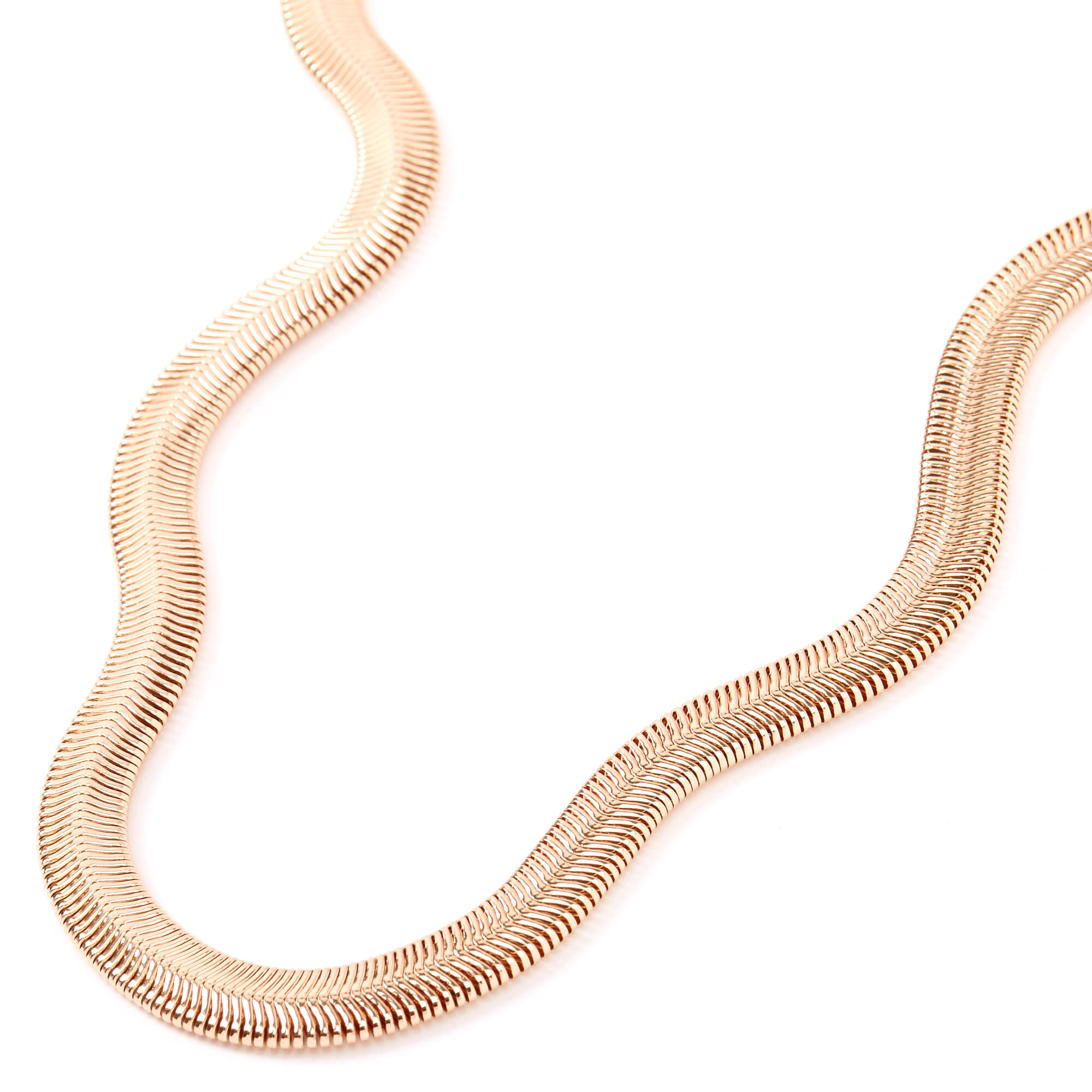 Gold Sleek Snake Chain Necklace,