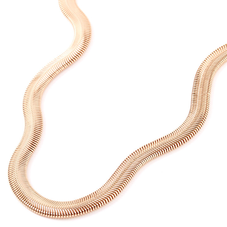 Gold Sleek Snake Chain Necklace,