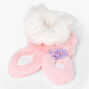 Claire&#39;s Club Pink &amp; White Medium Bunny Ear Hair Scrunchies,